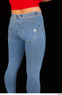 Daisy Lee blue jeans casual dressed thigh 0006.jpg